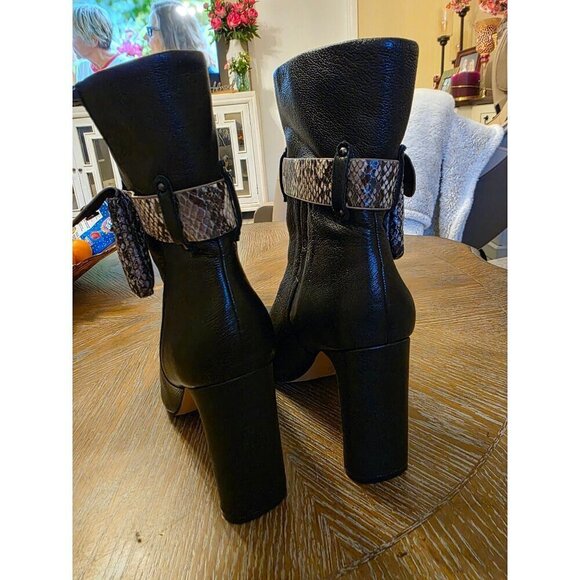 Jessica Simpson Brynne Booties size 8.5 JESSICA SIMPSON "BRYNNE" BLACK LEATHER B - Picture 10 of 16